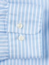 Regular Buttondown Broadcloth Stripe Capri Blue