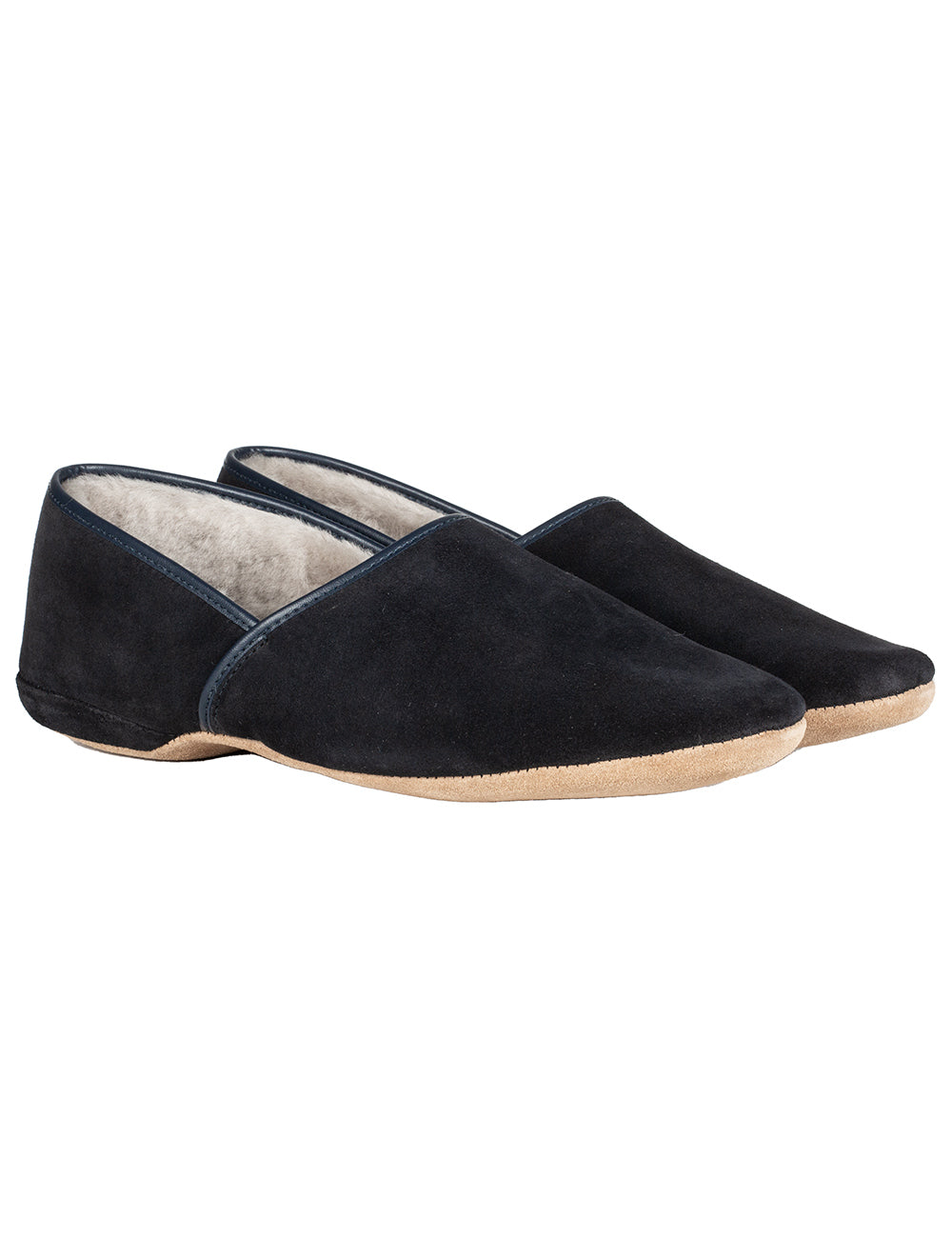 Derek Rose Crawford Slippers Navy MI