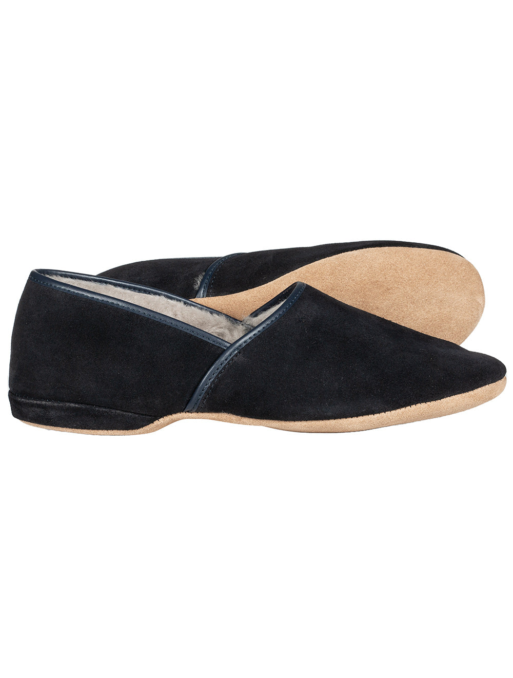 Derek Rose Crawford Slippers Navy AI1