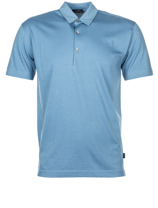 Dressler Pima Cotton Polo Shirt Blue 