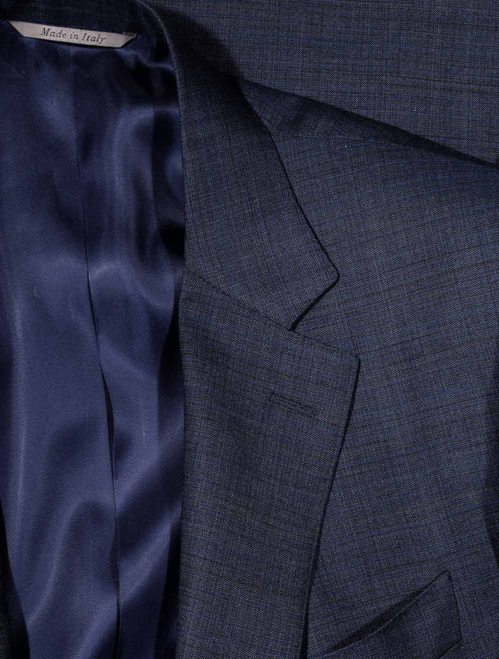 Ted Baker Linen Herringbone Jacket Blue AI1