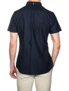 Barbour Oxford Navy Short Sleeve Shirt