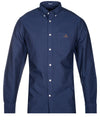 GANT Regular Fit Beefy Oxford Buttondown Shirt Persian Blue