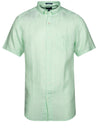 Regular Linen Short Sleeve Shirt Absinthe Green