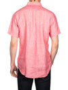 Regular Linen Short Sleeve Shirt Watermelon Pink