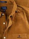 GANT Regular Fit Corduroy Shirt Suede Brown