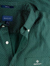 Gant Regular Fit Micro Dot Shirt Tartan Green