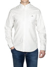GANT Reg Micro Print Oxford Button-down Shirt White