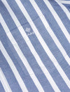 Regular Fit Stripe Pastel Short Sleeve Oxford Shirt College Blue