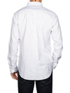 GANT White Regular Fit Micro Print Oxford Shirt
