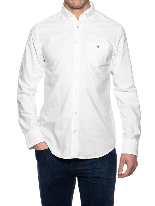 GANT Regular Oxford Buttondown Shirt White