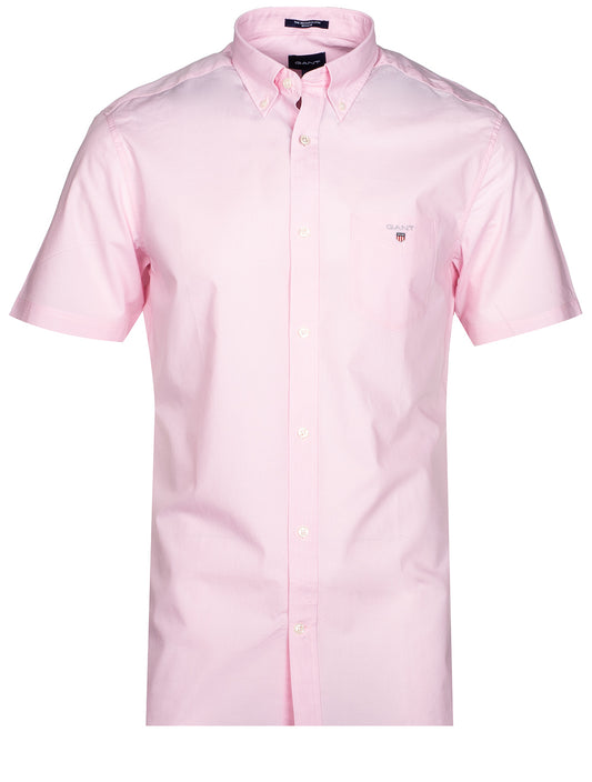 GANT California Pink Regular Fit Short Sleeve Broadcloth Shirt