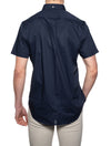 Regular Fit Short Sleeve Broadcloth Shirt Marine