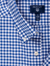 GANT Regular Fit Gingham Broadcloth Shirt College Blue