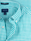 GANT Aqua Green  Regular Fit Gingham Broadcloth Shirt