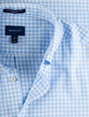 GANT Capri Blue Regular Fit Gingham Broadcloth Shirt