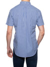 Regular Broadcloth Gingham Short Sleeve Buttondown College Blue