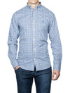 GANT Regular Fit 2-Color Gingham Broadcloth Shirt Blue