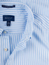 GANT Regular Fit Stripe Broadcloth Shirt Capri Blue