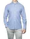 GANT Regular Fit Stripe Broadcloth Shirt College Blue