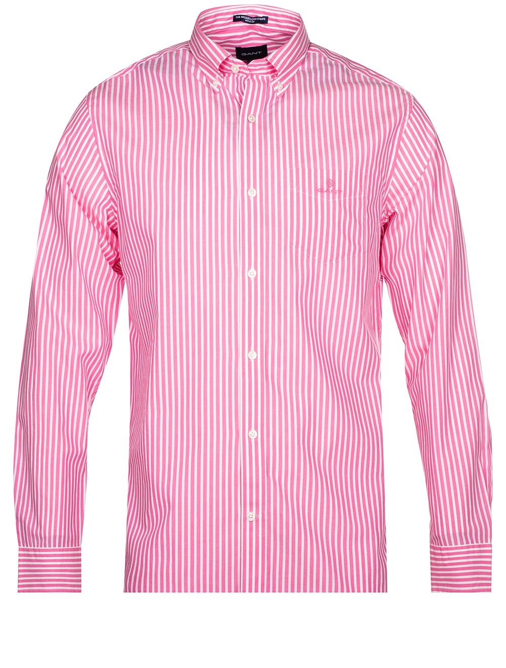 Gant Regular Fit Stripe Broadcloth Shirt Perky Pink