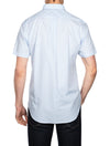 GANT Regular Fit Stripe Short Sleeve Broadcloth Shirt Capri Blue