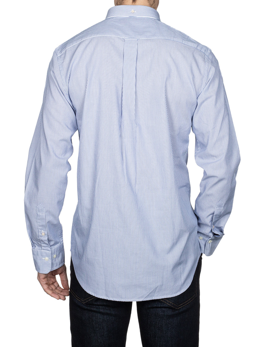 Regular Fit Banker Broadcloth Shirt College Blue