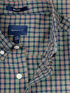 GANT Regular Small Tartan Twill Shirt Persian Blue