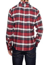 Regular Fit Flannel Check Shirt Cabernet Red