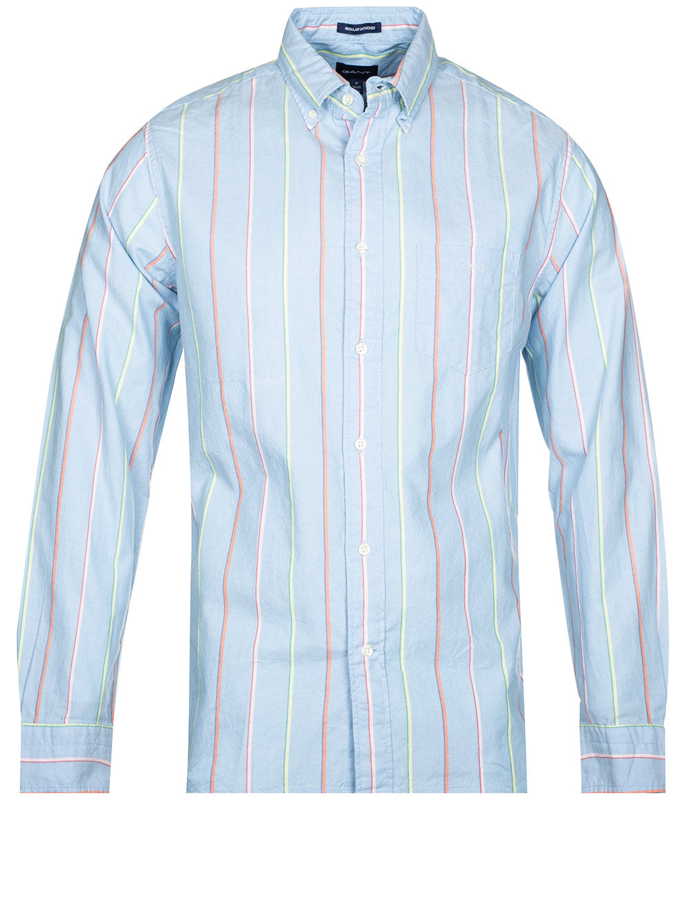 Gant Regular Fit Striped Archive Oxford Shirt Capri Blue MI