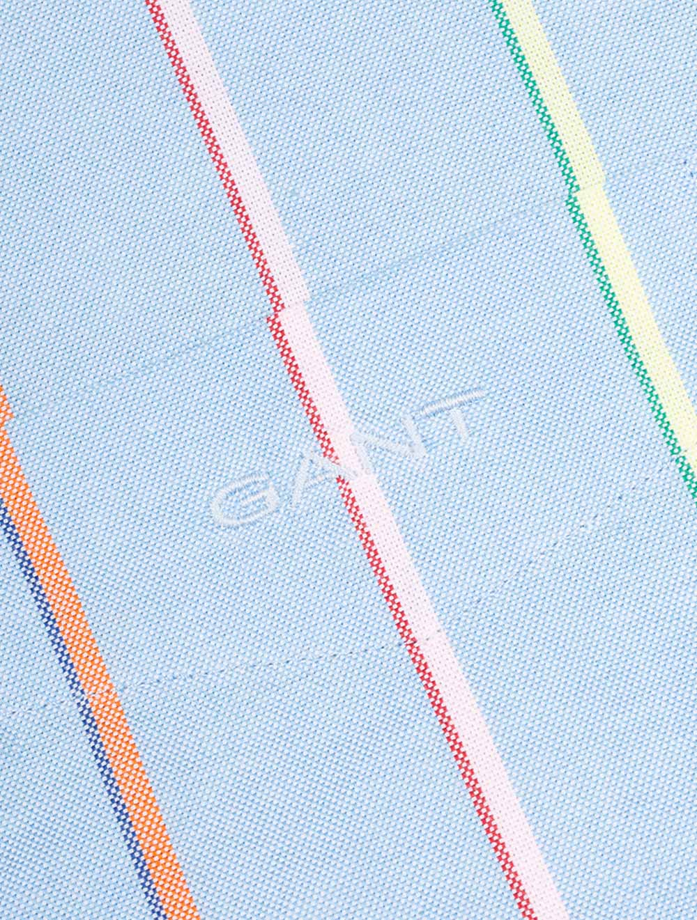 Gant Regular Fit Striped Archive Oxford Shirt Capri Blue AI5