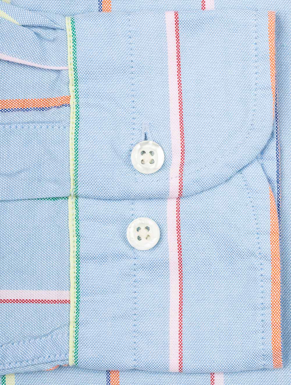 Gant Regular Fit Striped Archive Oxford Shirt Capri Blue AI6