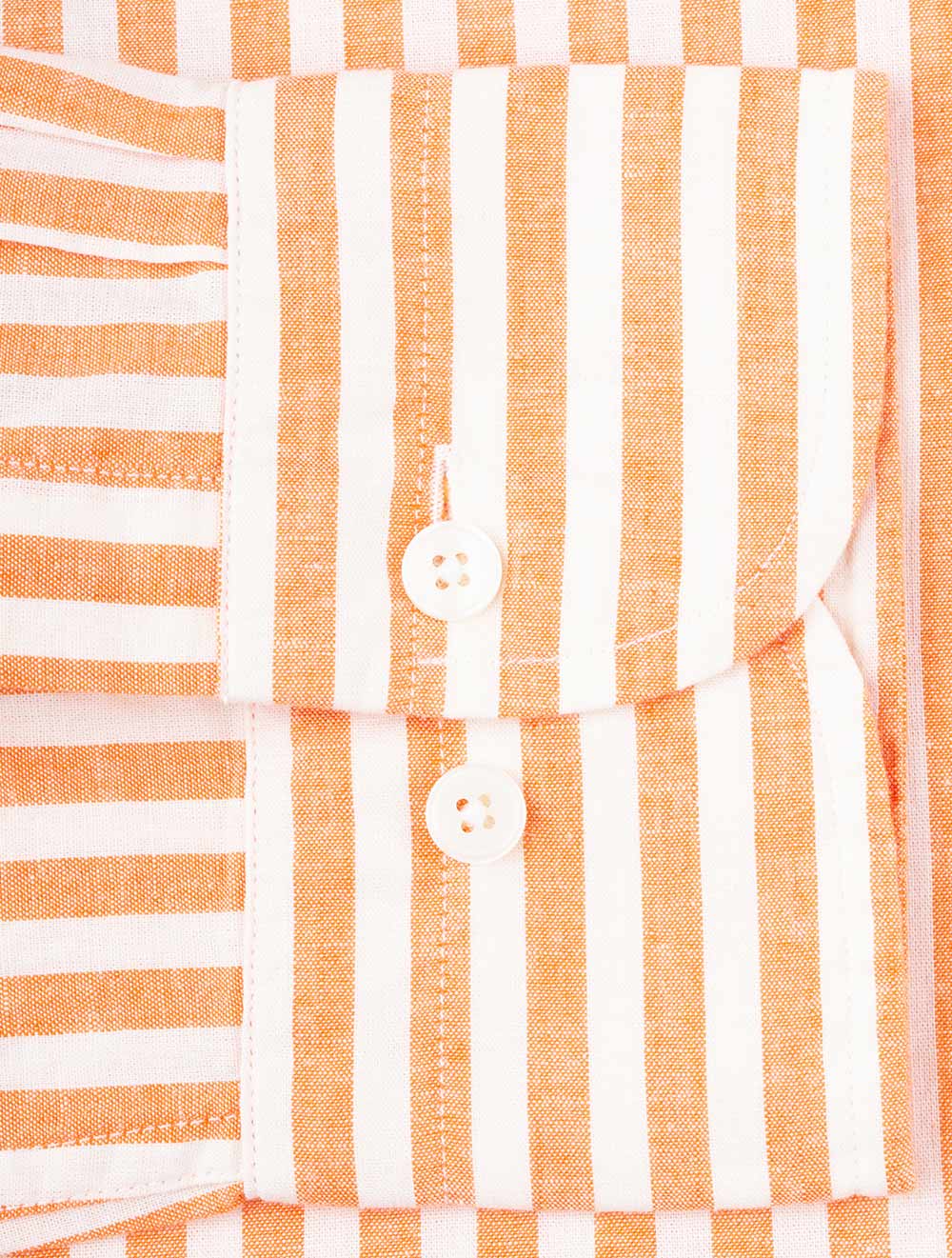 Gant Regular Cotton Linen Stripe Shirt Apricot Orange AI4