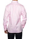Long Sleeve Dress Shirt-Pink White