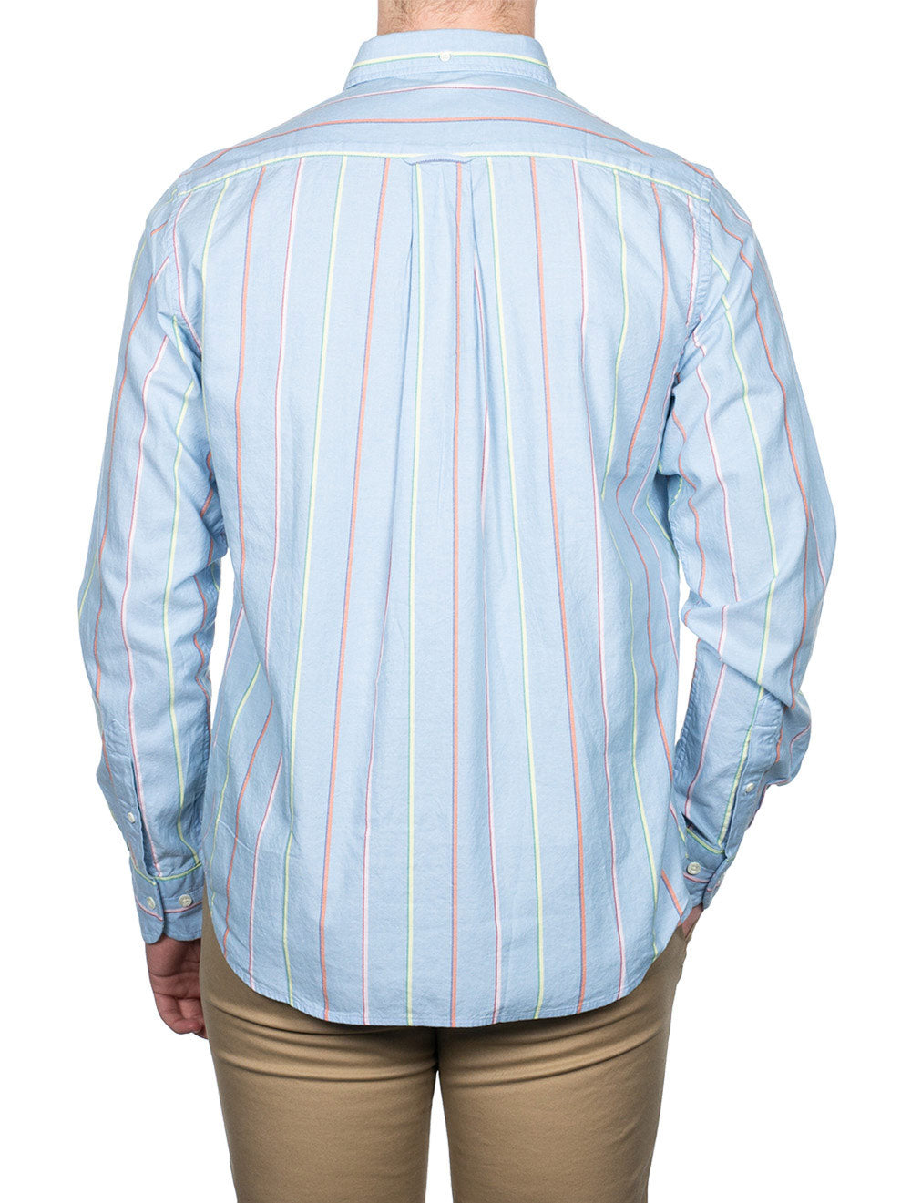 Gant Regular Fit Striped Archive Oxford Shirt Capri Blue AI2