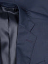 Louis Copeland Puppytooth Suit Blue 2 Piece 2 Button Notch Lapel Soft Shoulder Flap Pockets 4