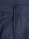 Louis Copeland Puppytooth Suit Blue 2 Piece 2 Button Notch Lapel Soft Shoulder Flap Pockets 7