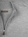 Stenstroms Merino Wool Zip Cardigan Grey