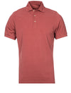 Stenstroms Rust Pigment Dyed Polo Shirt 