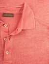 Stenstroms Linen Polo Shirt Coral