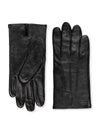 Hugo Boss Hainz Leather Gloves Black 