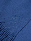 Hugo Boss Albas-n Tonal Knitted Scarf Blue 