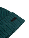 Hugo Boss  Wool Beanie with Logo Label Green