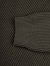 Hugo Boss Rollneck Sweater In Ribbed Virgin Wool