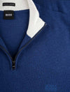 Hugo Boss Virgin-Wool Regular-Fit Sweater With Quarter Zip