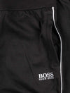 Hugo Boss Logo Tracksuit Bottoms In Cotton-Blend Piqué Black