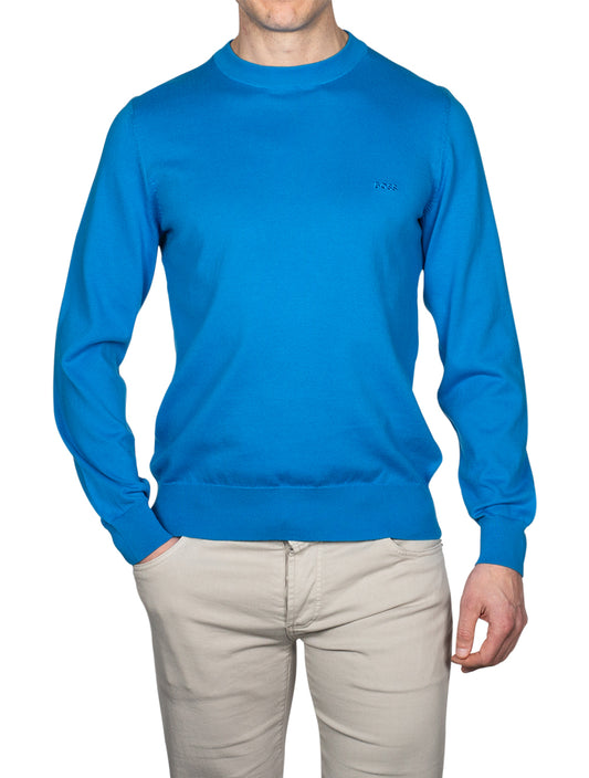 Hugo Boss Pacas-l Crew Neck Sweater Blue