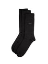 HUGO BOSS 3 Pack Cotton Blend Socks Charcoal