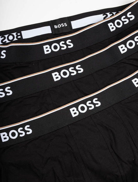 HUGO BOSS Trunks with Logo Waistband Black