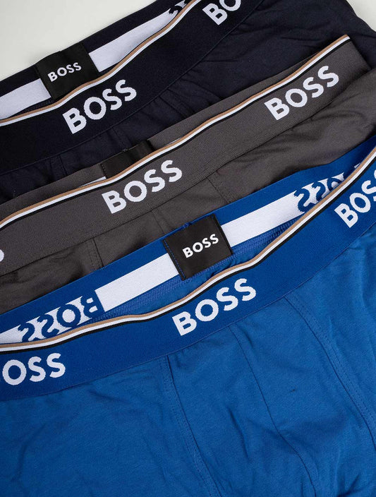 HUGO BOSS Trunks with Logo Waistband Blue